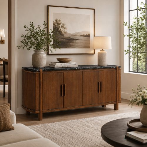 Estella Server w/Marble Top