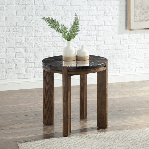 Estella End Table w/Marble Top