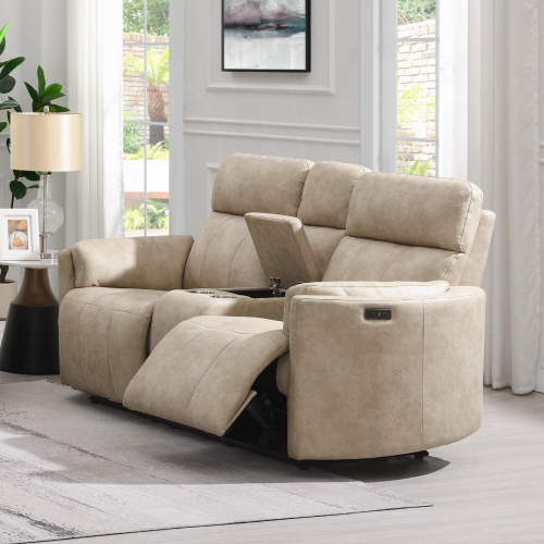 Elison Power Motion Loveseat w/Console & Storage