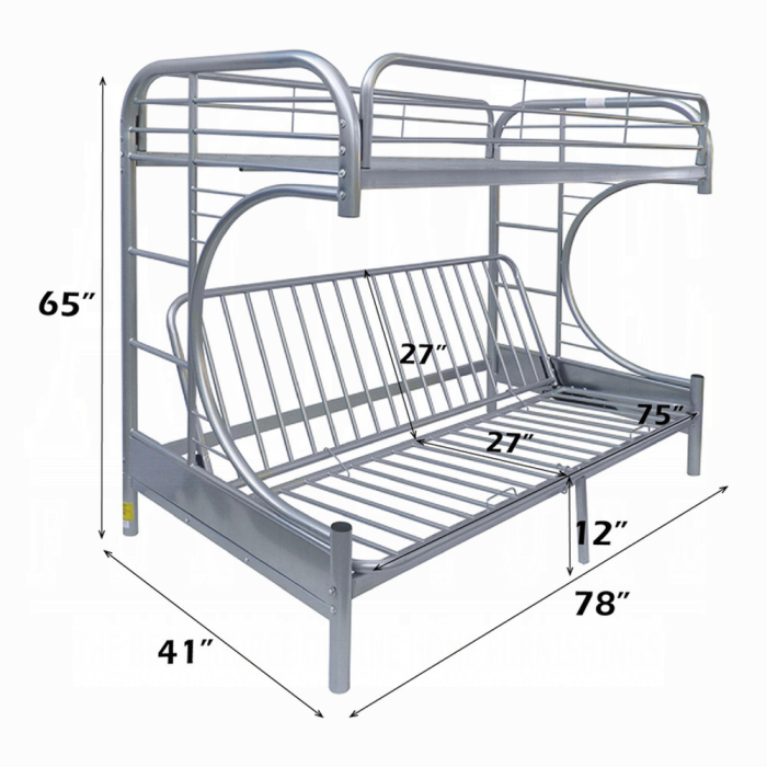 Eclipse Twin/Full Futon Bunk Bed