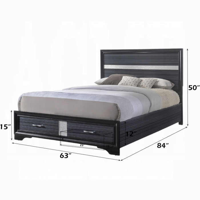 Naima Queen Bed W/Storage