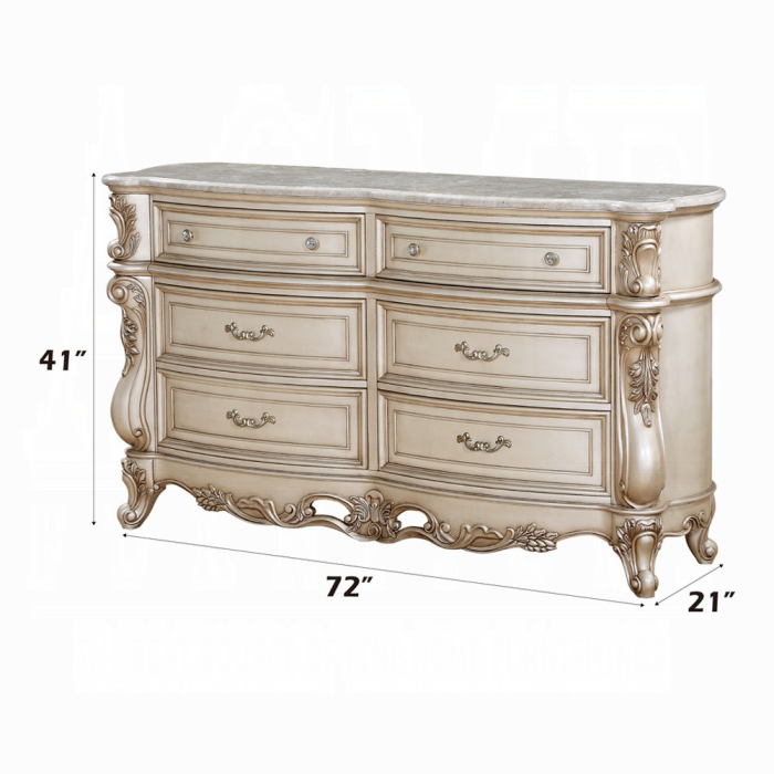 Gorsedd Dresser W/Marble Top