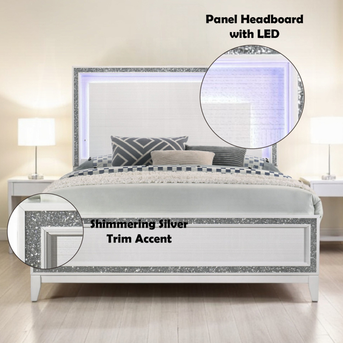 Haiden Queen Bed W/Led