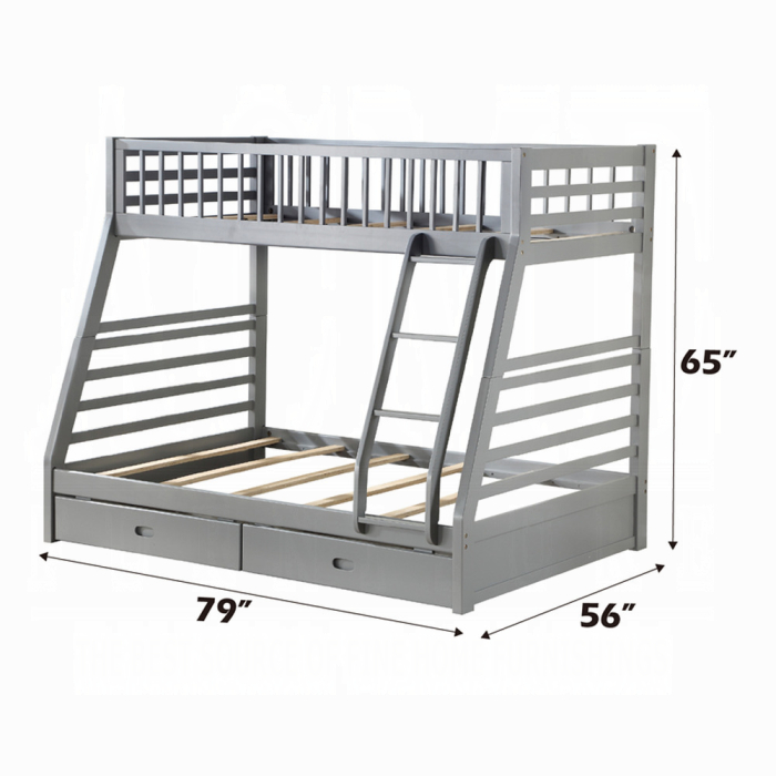 Jason Twin/Full Bunk Bed W/Storage