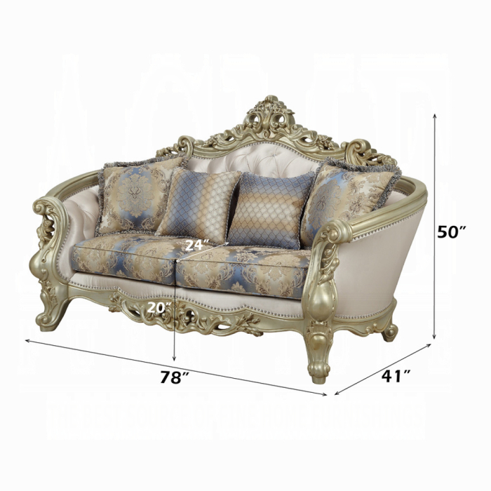 Gorsedd Loveseat W/4 Pillows