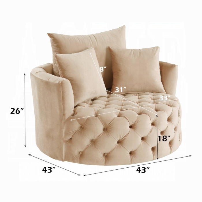 Zunyas Accent Chair W/Swivel