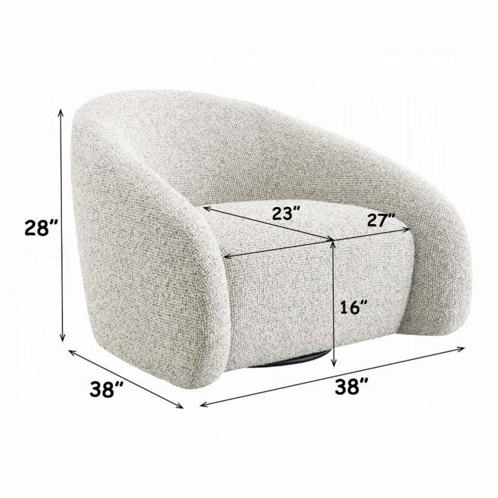 Zoey Accent Chair w/Swivel 