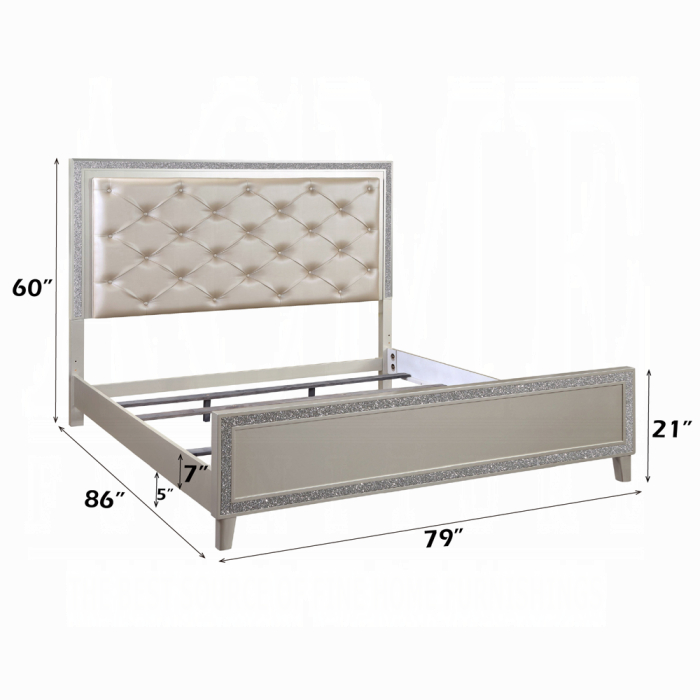 Sliverfluff EK Bed W/Led