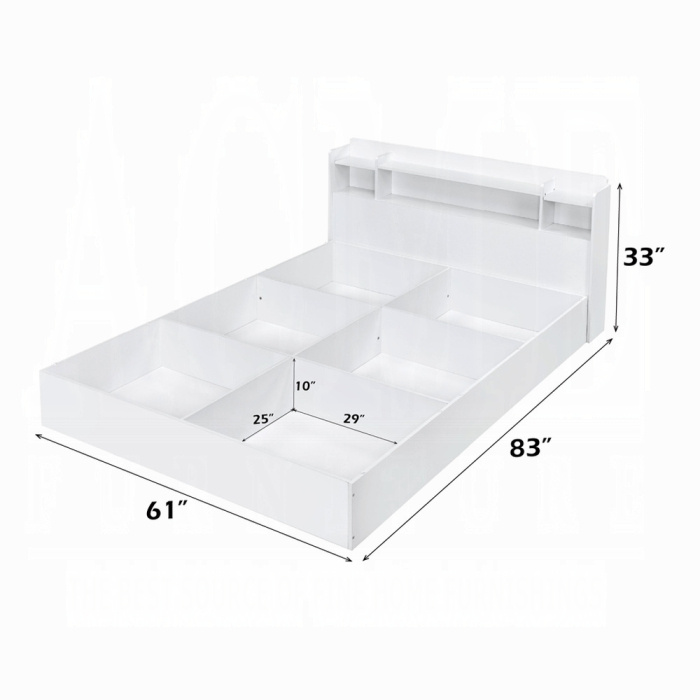 Perse Queen Bed W/Storage