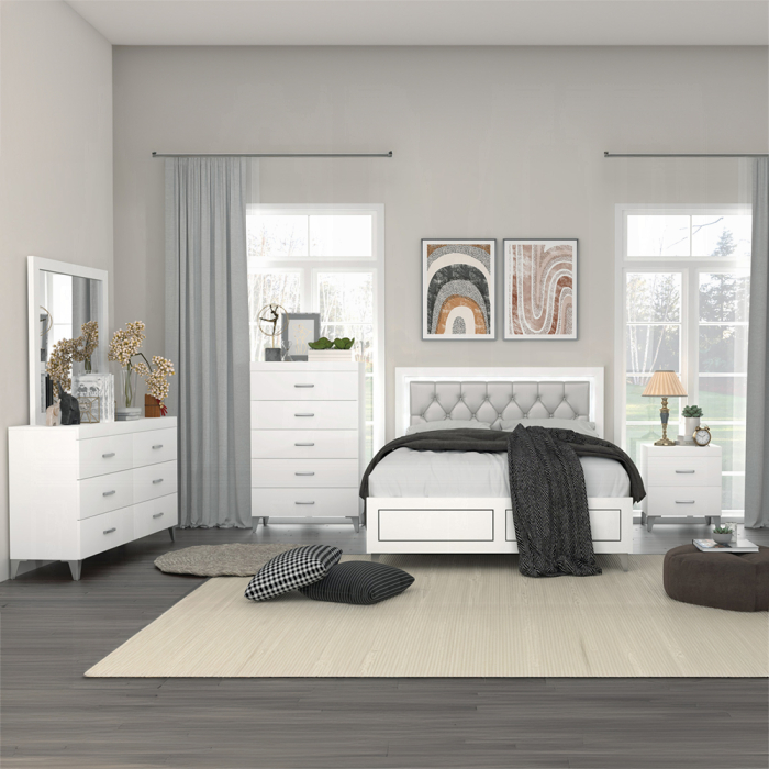 Casilda EK Bed W/Led