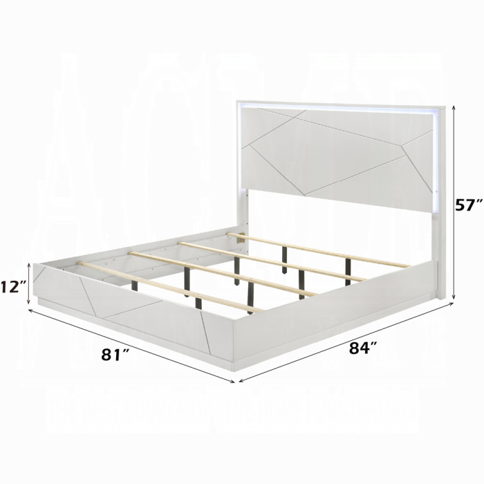 Esther Eastern King Bed w/LED