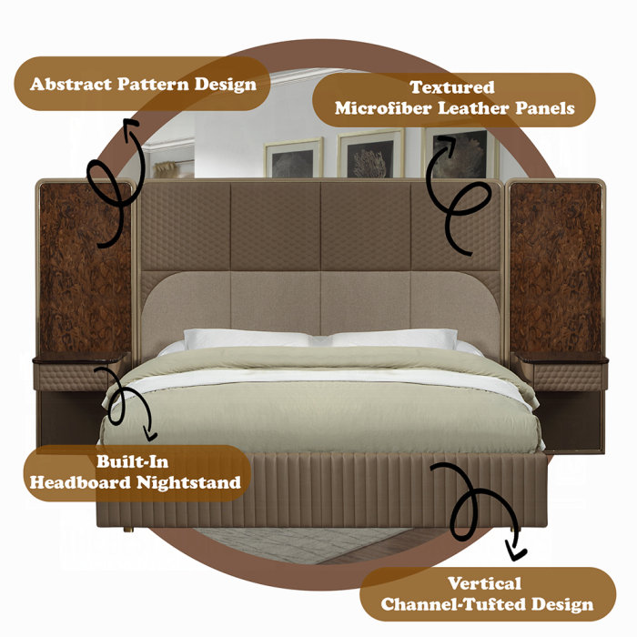Marcelino Nightstand W/Wall Pier (EK)