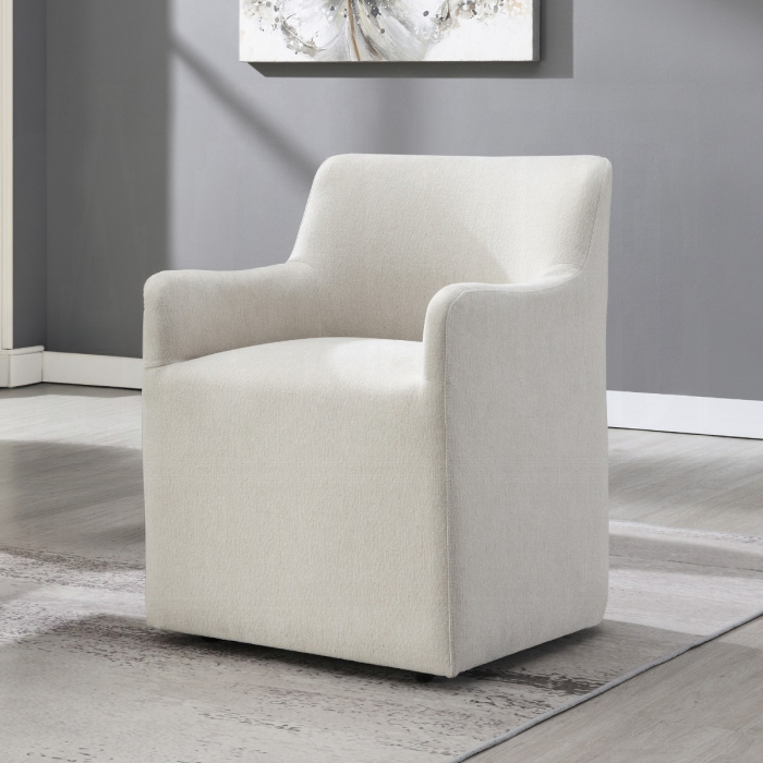 Cafell Arm Chair w/Swivel Casters