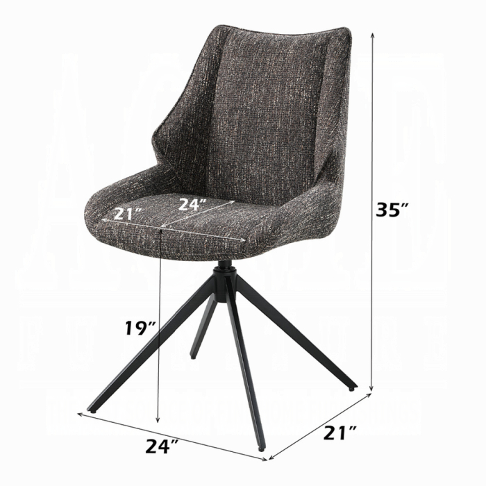 Malika Side Chair w/Swivel (Set-2)