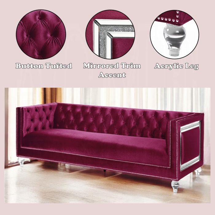 Heibero Sofa W/2 Pillows (Same 56895)