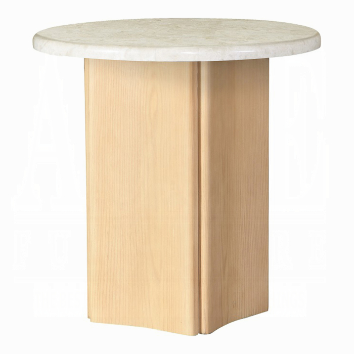 Qwin End Table W/Marble Top