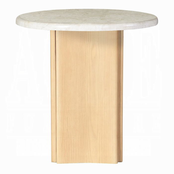 Qwin End Table W/Marble Top