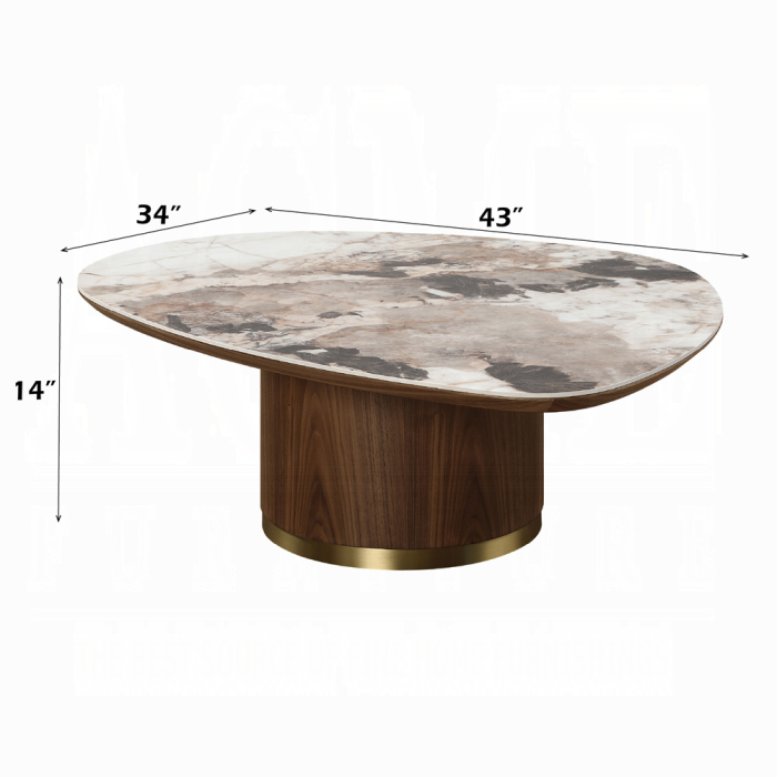 Willene Coffee Table W/Ceramic Top