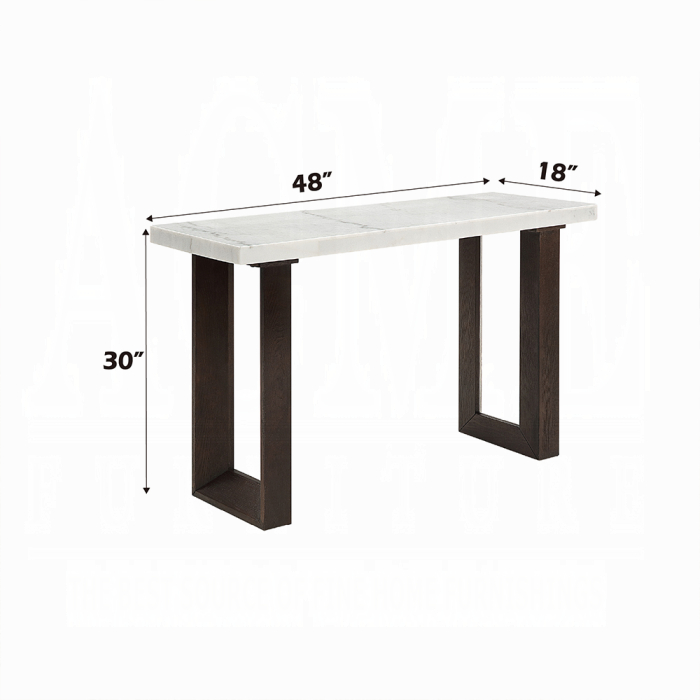 Edwyn Sofa Table w/Marble Top