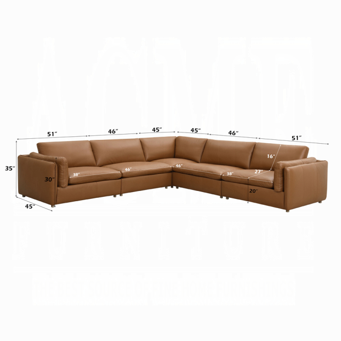 Brighton Modular Left Facing Arm Chair
