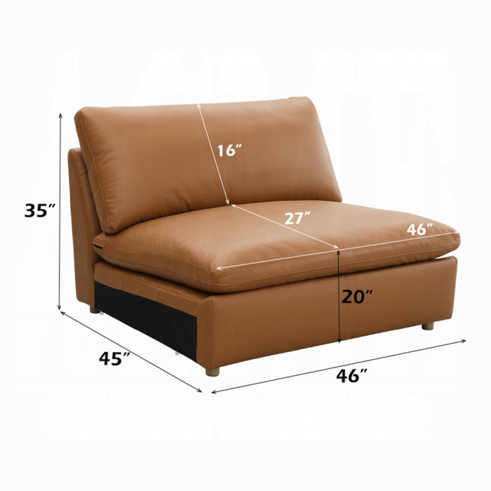 Brighton Modular Armless Chair