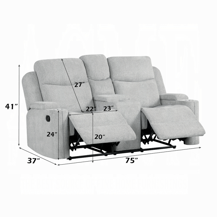 Galya Motion Loveseat w/Console