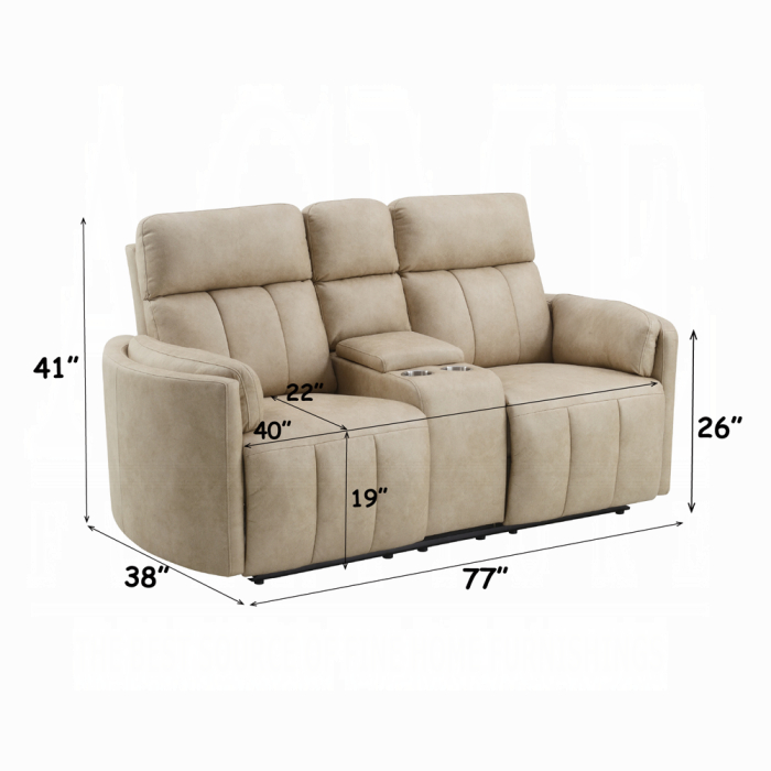 Elison Motion Loveseat w/Console