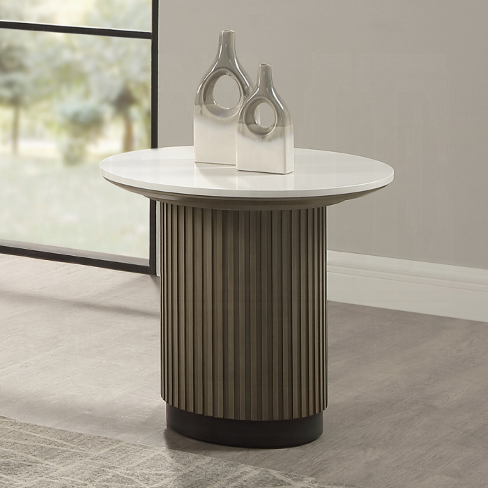 Clayten End Table w/Engineered Top