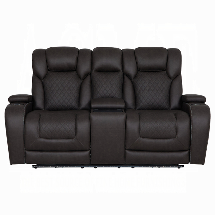 Wendell Power Motion Loveseat w/Console, Wireless Charger, Storage, USB & LED