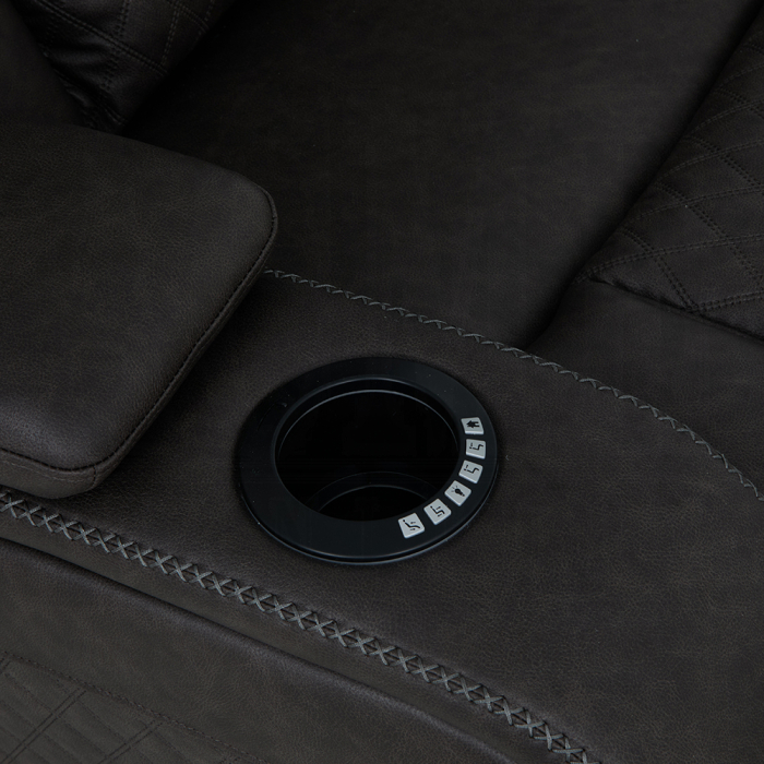 Wendell Power Motion Loveseat w/Console, Wireless Charger, Storage, USB & LED