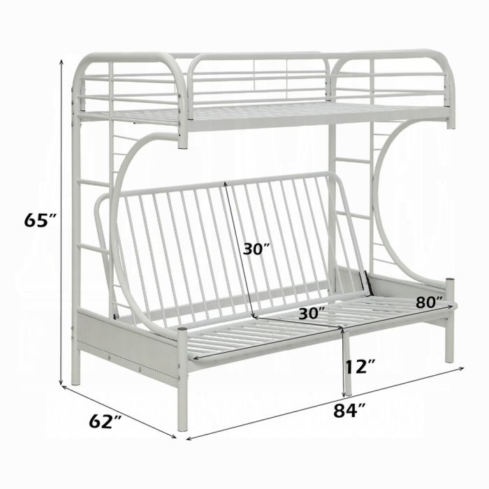 Eclipse Twin XL/Queen Futon Bunk Bed