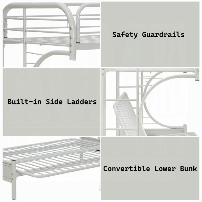 Eclipse Twin XL/Queen Futon Bunk Bed