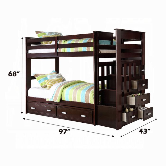 Allentown Twin/Twin Bunk Bed W/Trundle & Storage