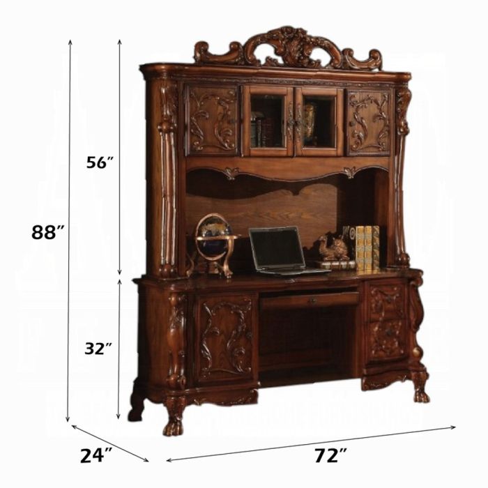 Dresden Executive Computer Desk W/Hutch