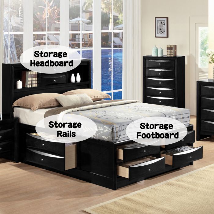 Ireland Queen Bed W/Storage