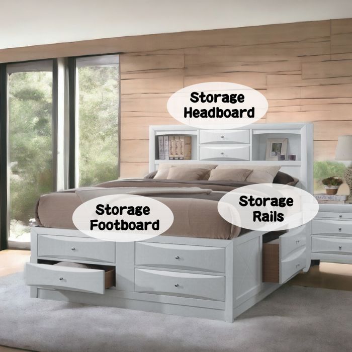 Ireland Full Bed W/Storage