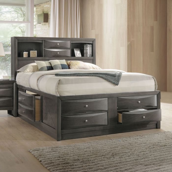 Ireland EK Bed W/Storage