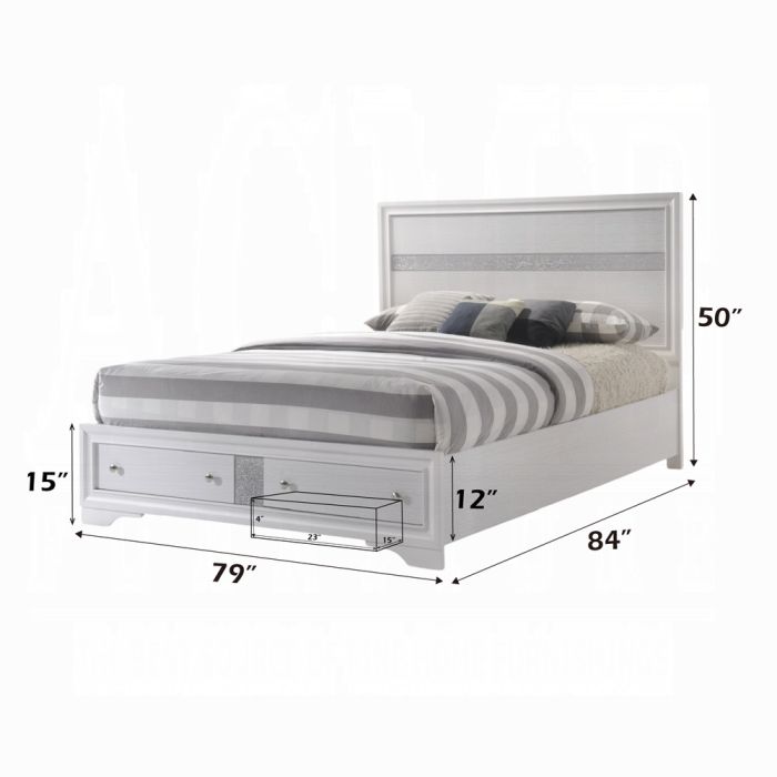 Naima EK Bed W/Storage