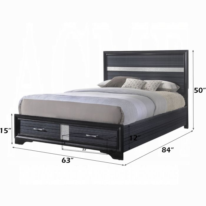 Naima Queen Bed W/Storage