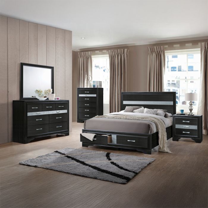 Naima Queen Bed W/Storage