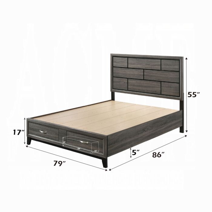 Valdemar EK Bed W/Storage