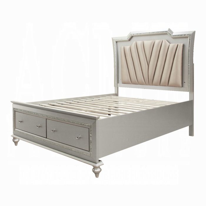 Kaitlyn EK Bed W/Led & Storage