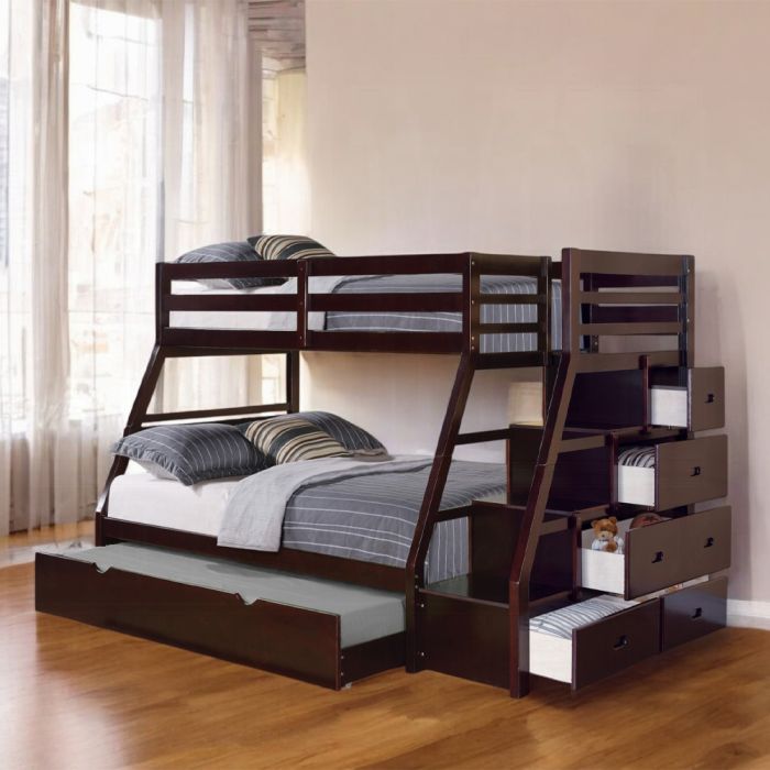 Jason Twin/Full Bunk Bed W/Trundle & Storage