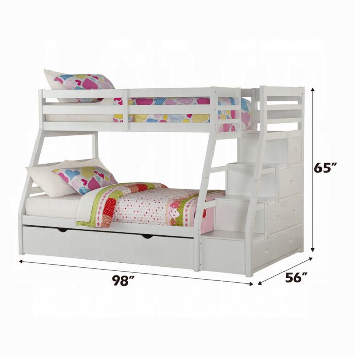 Jason Twin/Full Bunk Bed W/Trundle & Storage