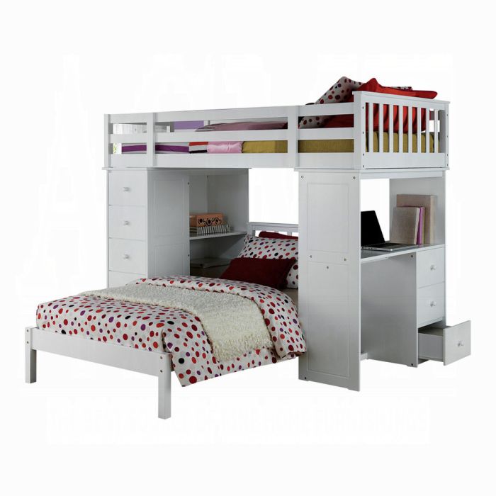 Freya Twin Loft Bed W/Storage