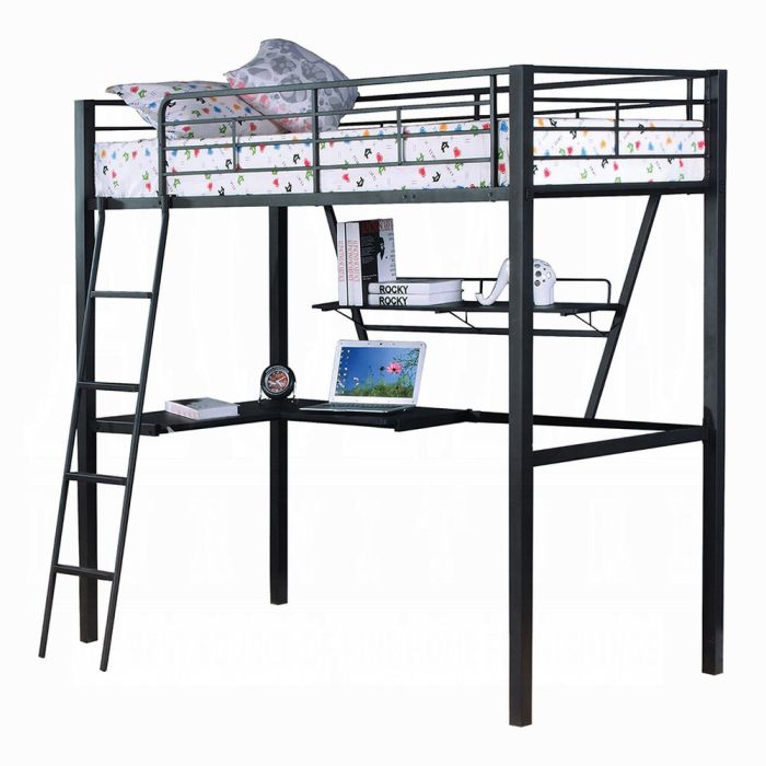 Senon Twin Loft Bed W/Desk