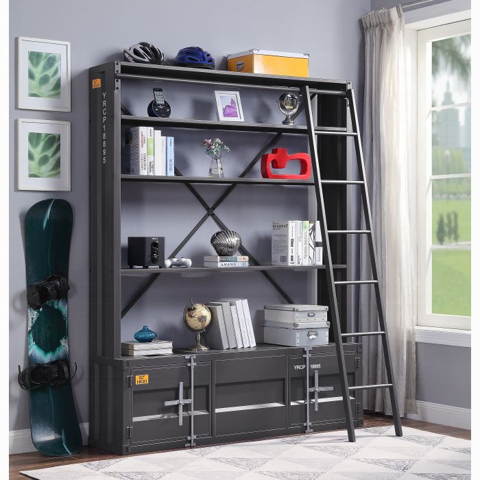 Cargo Bookcase W/Ladder