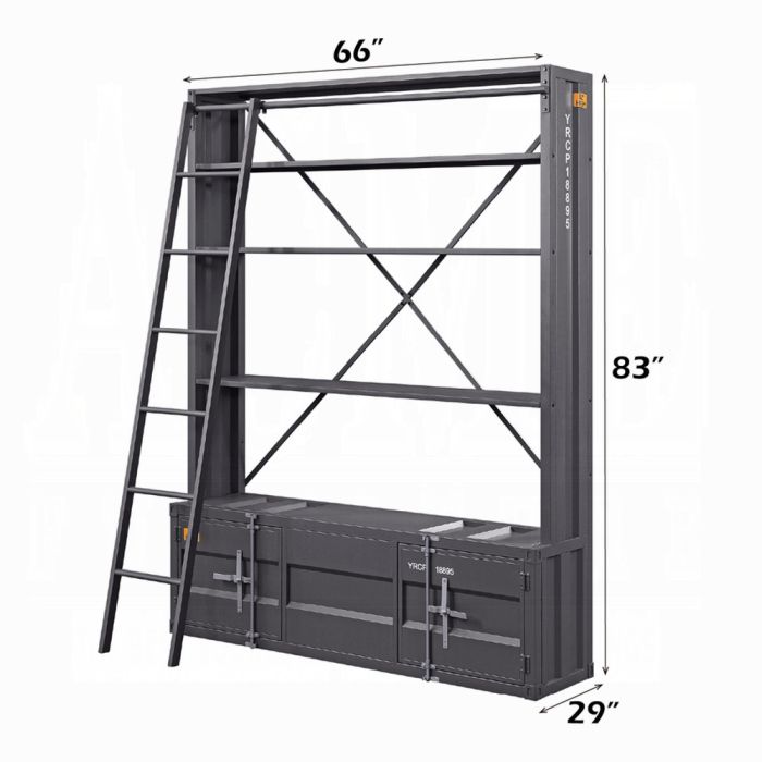 Cargo Bookcase W/Ladder