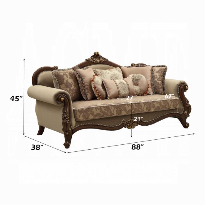 Mehadi Sofa W/8 Pillows