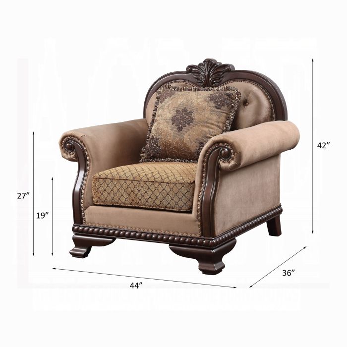 Chateau De Ville Chair W/Pillow(Same LV01590)